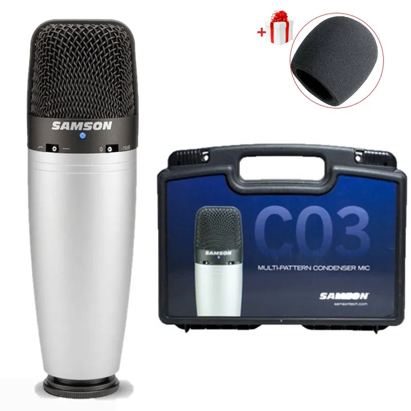 

100% Original SAMSON C03 Multi-Pattern Condenser Microphone for recording vocals, acoustic instruments ect