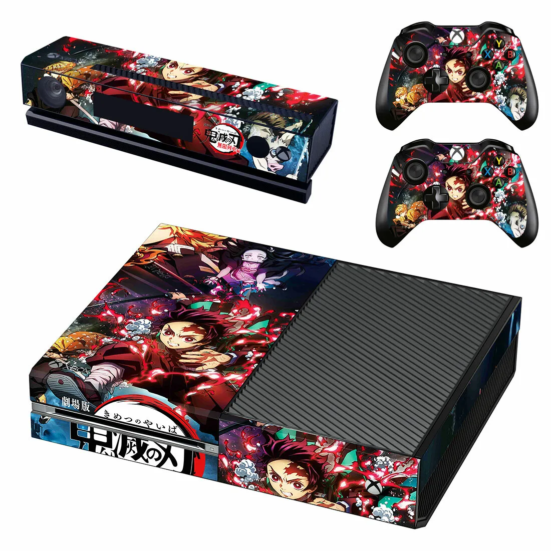 Demon Slayer Skin Sticker Decal Cover For Xbox One Console and 2 Controllers For Xbox One Skin Sticker Vinyl 