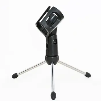 

Microphone Accessories Tripod 180 Degree Rotation Anti-slip Adjustment Desktop Tripod Stand Mobile Microphone