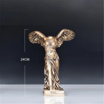 

ANCIENT GREEK VICTORY GODDESS STATUE RESIN ORNAMENTS CHARACTER SCULPTURE CRAFTS HOME DECORATION ACCESSORIES FIGURINE L3435