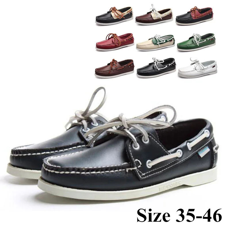 

Genuine Leather Men Women Casual Shoes Tassel Boat Shoes Classic Loafers Slip On Moccasins Driving Shoes England Flats 2020D001