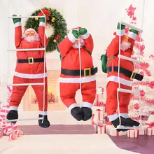 50 см рождественская подвеска Санта Клаус подвесная кукла лестничная веревка для альпинизма новогодняя елка украшение Рождественская елка подвесное украшение