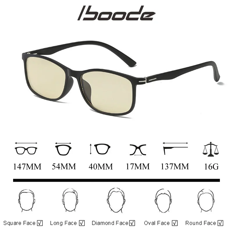 IBOODE TR90 анти-голубые Лучи Стекло es очки анти-голубое стекло УФ-защита для глаз для мужчин женщин играть мобильный телефон компьютер