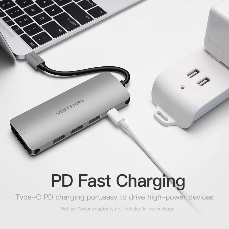 Vention USB C к VGA концентратор 1080P 60 Гц 3 0 type c конвертер для MacBook Pro Chromebook Pixel Thunderbolt