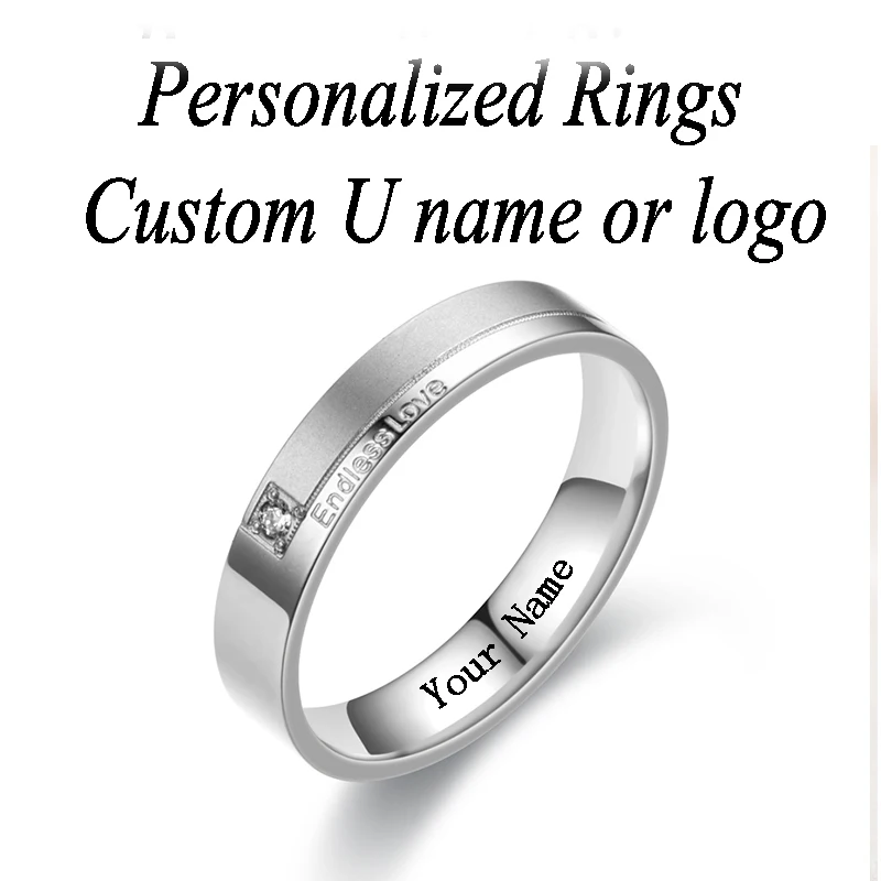 Кольцо для мужчин кольца для женщин "Бесконечная любовь" Пара Кольца для влюбленных горный хрусталь обручальные кольца обручальное кольцо набор