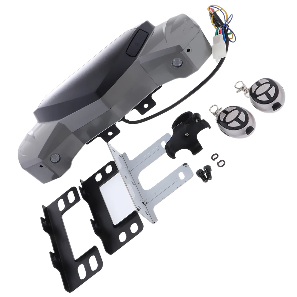 12V Motorcycle FM Radio Headlight Speaker-Two Keys Two Screws Two Nuts Four Brackets