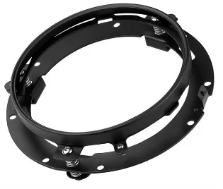 7 дюймов головной светильник s хром головной светильник фары moto rcycle 4,5 ''светодиодный фонарь светильник moto отделка кольцо для Harley Electra Road Glide Street Glide - Цвет: Black 7inch bracket