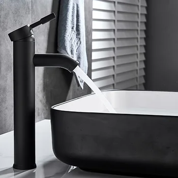 

Tool Faucet Single Hole Ceramic Valve Matte Black Bathroom Replacement