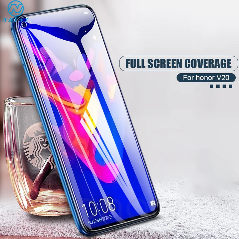 

Honor 8X Full Glue Tempered Glass for HONOR View 10 20 8A 8C 8X 8S 9X 20 Pro 10 Lite Anti-Knock Screen Coverage Front Glass Film