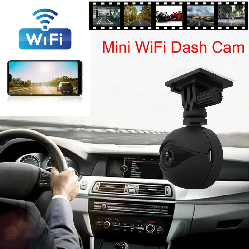 Мини Wi-Fi видеорегистратор HD 1080P Автомобильный видеорегистратор с широким углом обзора g-сенсор