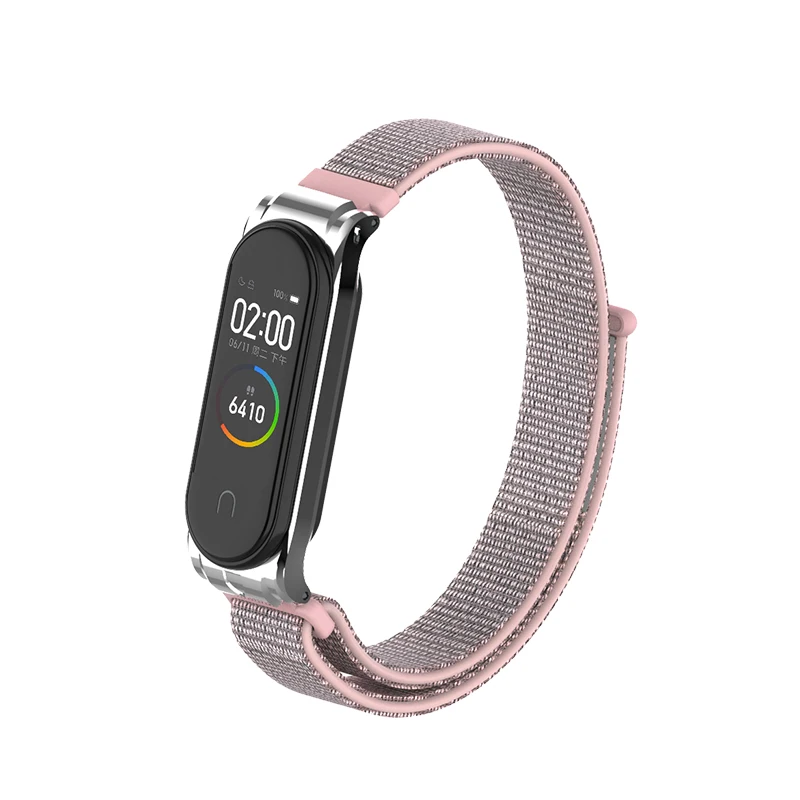 Ремешок для Xiaomi mi 4 браслета для Xiaomi mi 4 ремешок для спортивных часов браслет mi Band 4 ремешок на запястье холст металлический корпус