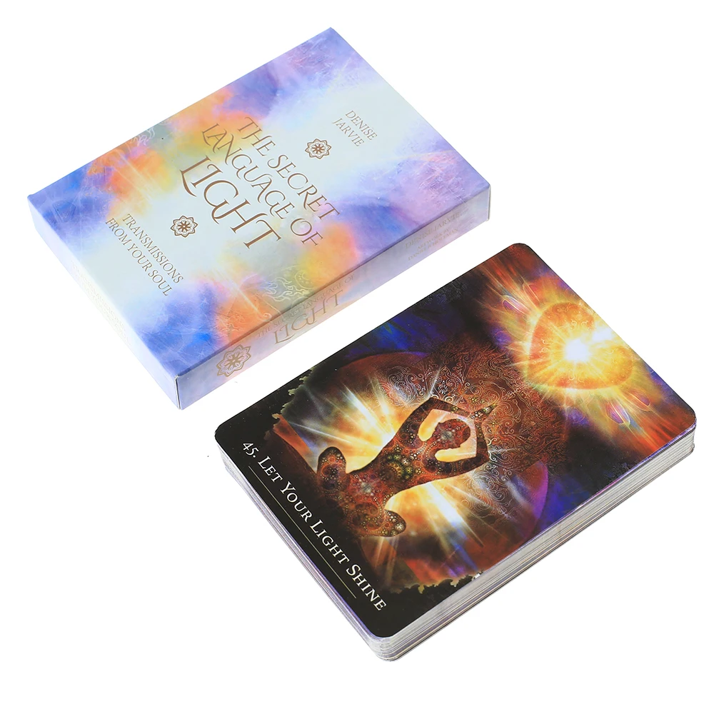 

45Pcs Oracle the secret language of light Tarot l Oracle Card Board Deck Games Palying Cards For Party Game