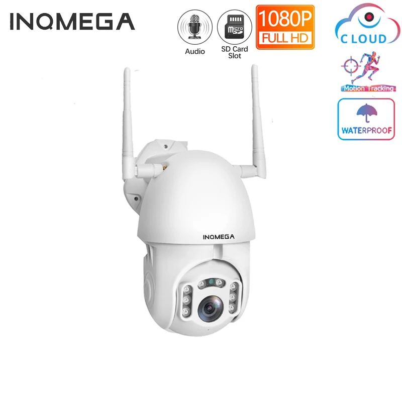 

INQMEGA IP Camera 1080P WiFi Wireless Auto Tracking PTZ Speed Dome Camera Outdoor CCTV Security Surveillance Waterproof Camera