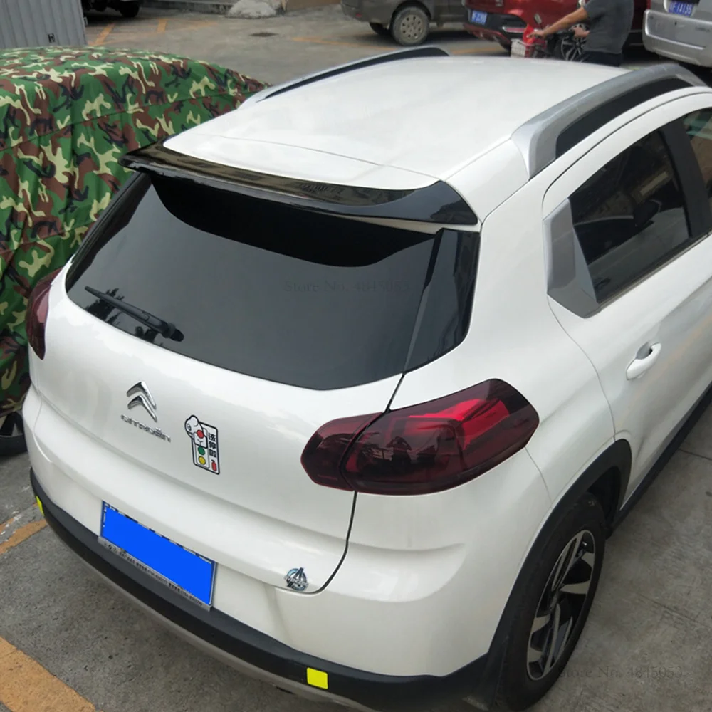 Для Citroen C3-XR задний спойлер Авто ABS пластиковый Неокрашенный цвет задний Багажник крыло багажника спойлер автомобильные аксессуары