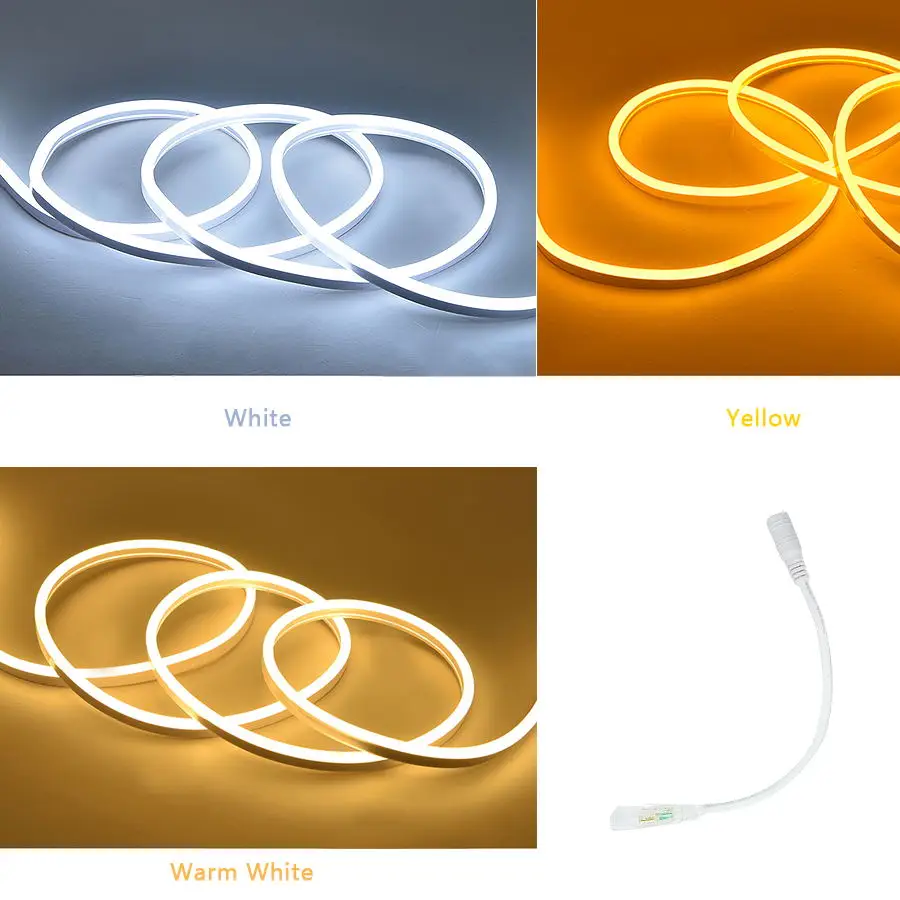 Led Strip 12V Waterproof 2835 120Ledm Ribbon Led Neon Light Strip 12V IP67 WhiteWarm White Red Green Blue Pink Yellow Led Tape (17)