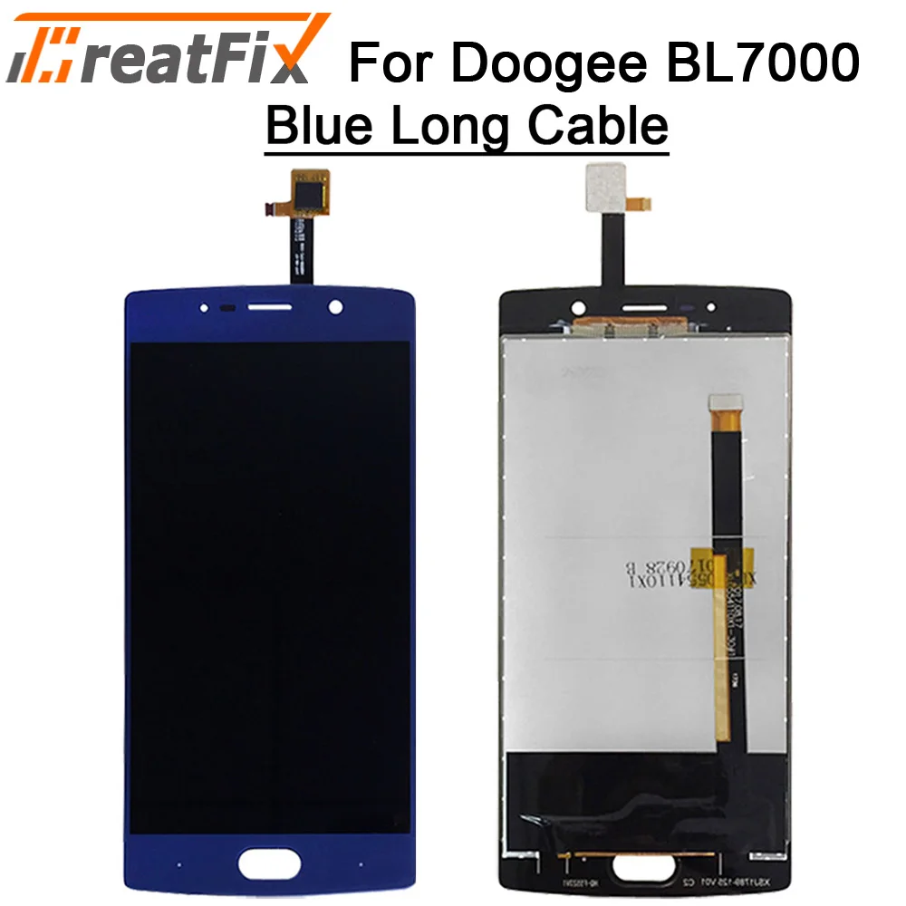 BL7000 Blue Long Для Doogee BL5000 BL7000 ЖК-дисплей и сенсорный экран дигитайзер сборка Замена Для doogee lcd bl12000 BL12000 Pro - Цвет: BL7000 Blue Long