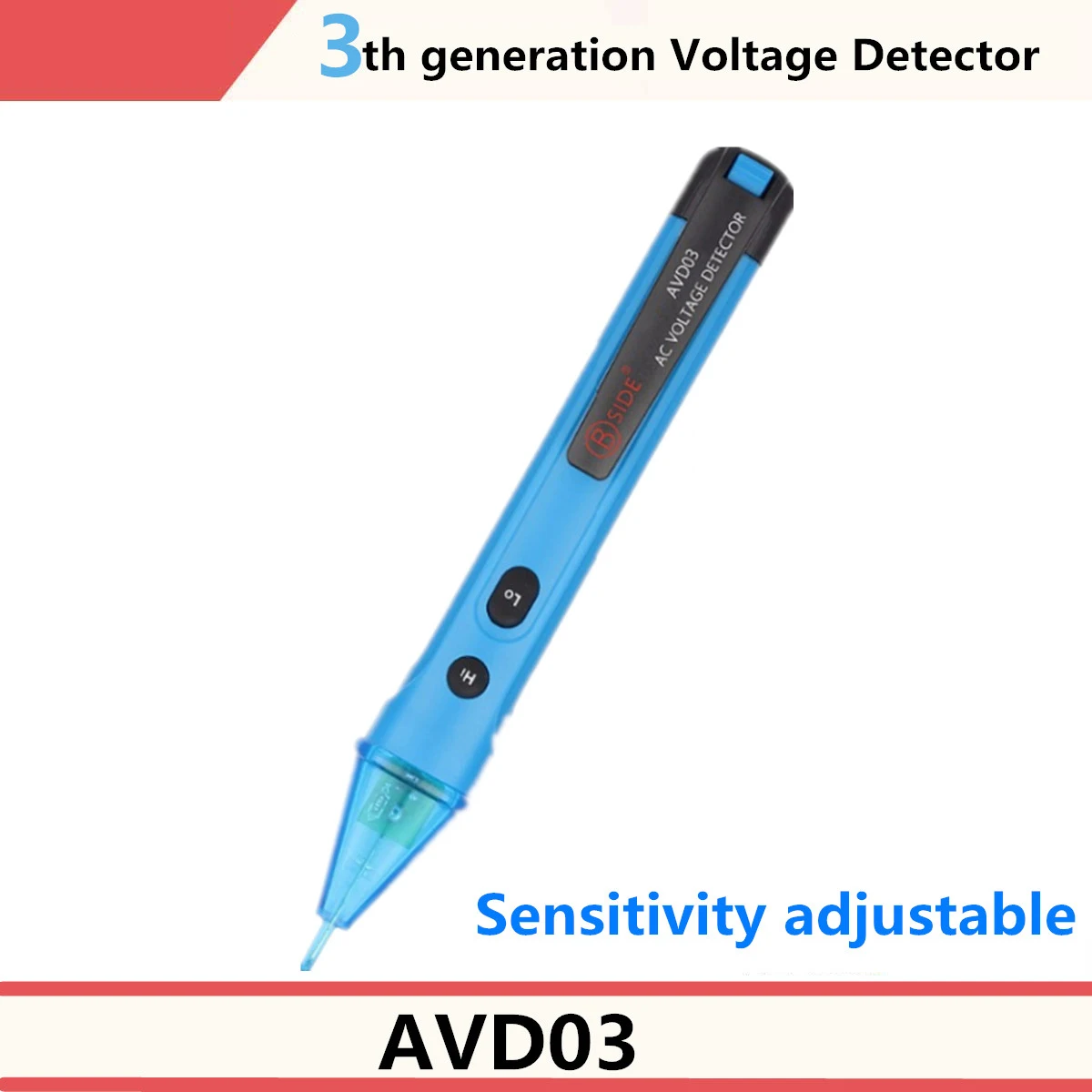 AC Voltage Detector Power Outlet Wall Socket NCV Non-contact Insulation Tester Electric Test Pen LED Indicator 12-1000V - Цвет: AVD03
