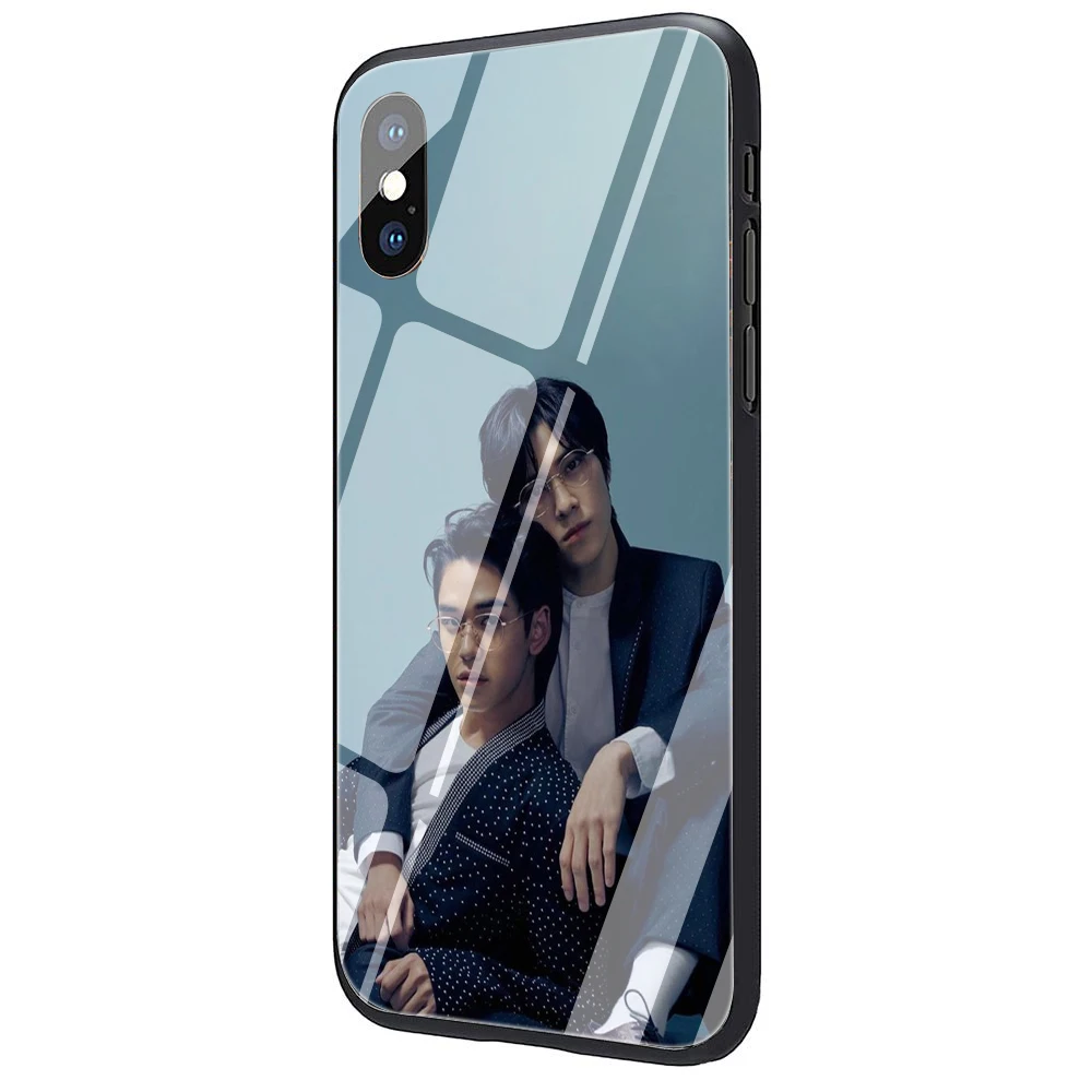 G4 Чехол WayV из закаленного стекла для телефона iPhone 5 5S 6 6S Plus 7 8 Plus X XS XR 11 Pro Max - Цвет: G4