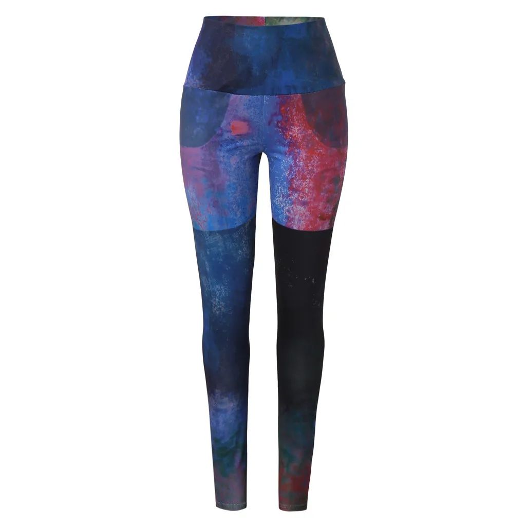 Осенние женские леггинсы с принтом Tie dye, высокая талия, спортивные обтягивающие штаны для пробежек, для занятий фитнесом, женские спортивные штаны
