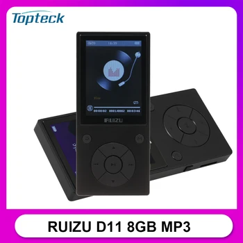 

Original RUIZU D11 Bluetooth MP3 Player Music Player 8GB Metal Music Player with Built-in Speaker FM Radio Support TF Card