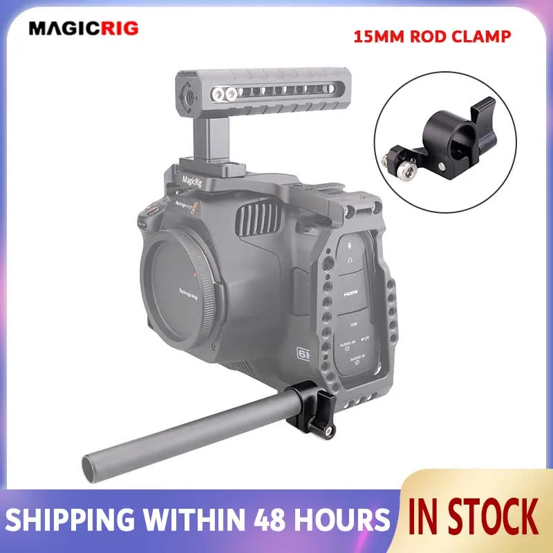 Magirig 15Mm Adattatore Per Supporto Per Morsetto Per Asta 15Mm Sistema Di Guida Di Supporto Per Bmpcc 6K Pro