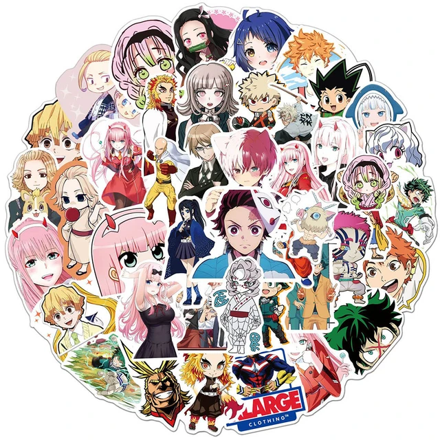 ZUIYIJIANGNAN Miraculous Ladybug Anime Girl Stickers(50pcs