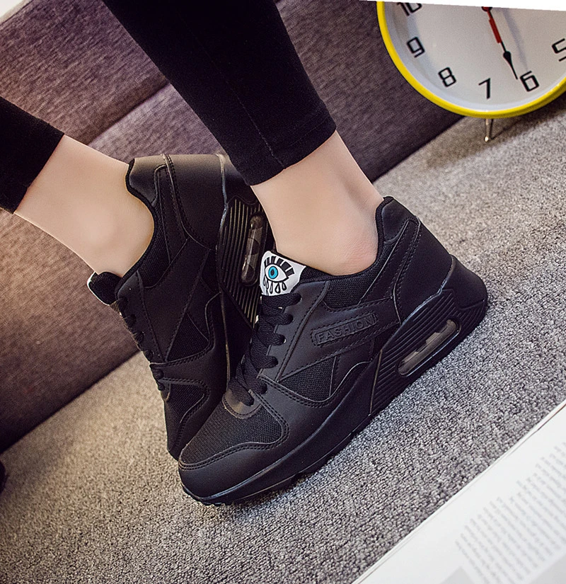 Кроссовки для студентов; женская кружевная Обувь На Шнуровке Air Sole, сеткой и круглыми с ремешками крест-накрест обувь для отдыха повседневная спортивная обувь для тренировок на улице, обувь для фитнеса - Цвет: 19