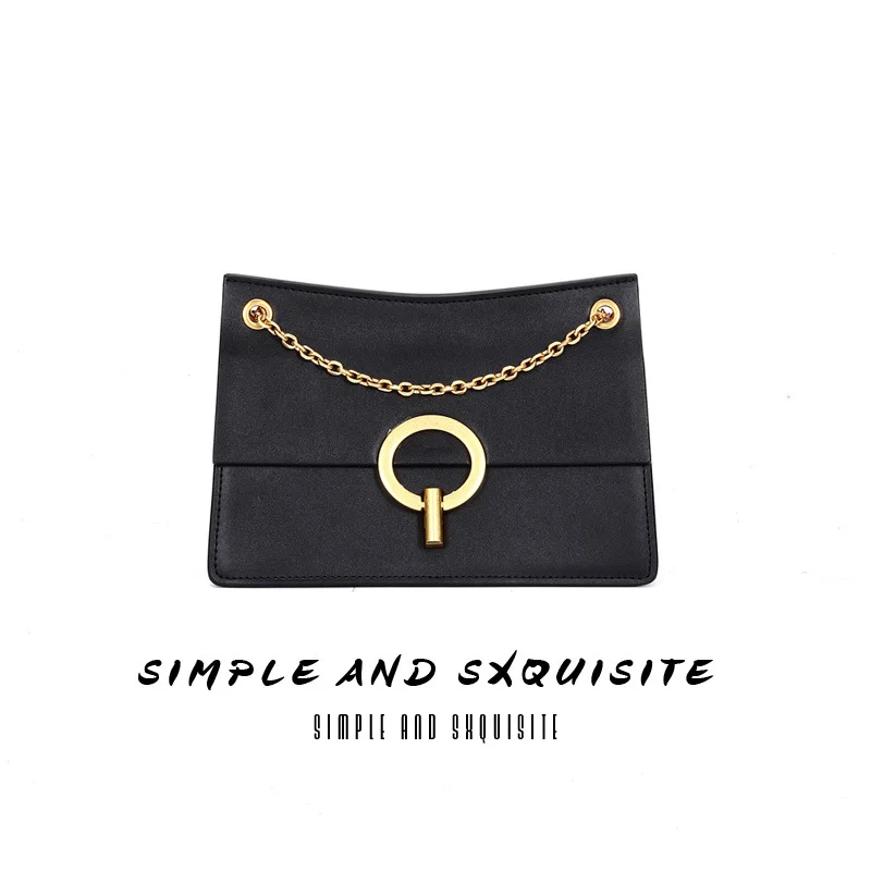 

Bag Women's 2019 New Style inflooring wang Red Small Black Bag INS Korean-style Super Fire WOMEN'S Bag CHIC Chain Versatile Shou