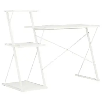 

[ES Warehouse] Desk with white shelf 116x50x93 cm
