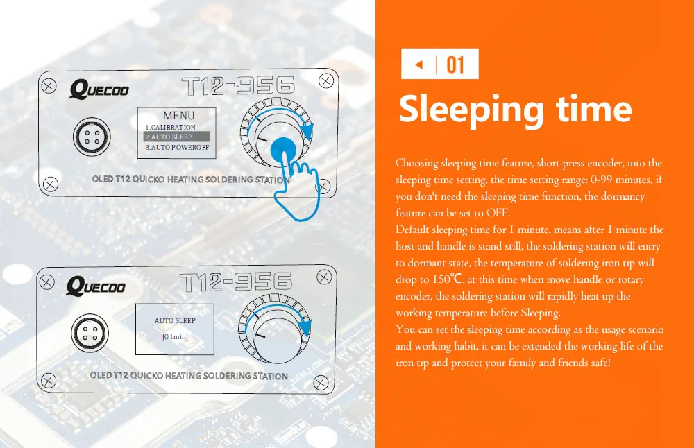 inverter arc welder QUECOO T12-956 Soldering Digital Station Electronic Soldering iron OLED 1.3inch with Black M8 handle and T12 soldering iron tips hot stapler plastic welder