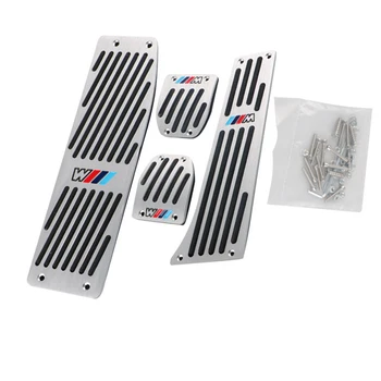 

1set aluminum car accelerator pedal mat for BMW F01 F02 F10 F20 F30 F31 F34 F48 F87 Car accessories