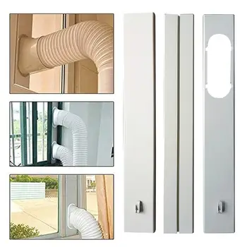 

Portable Adjustable Window Sealing Plate Window Adapter Heat Insulation Board Extractor Hose Kit for Air Conditioning