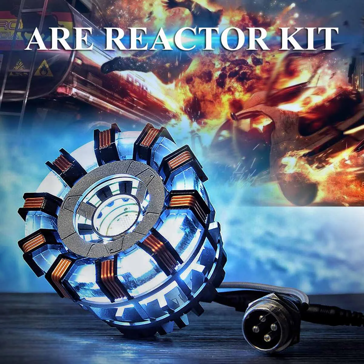 

Hot 1:1 Arc Reactor DIY Model Led Light Mark Two Remote Light Arc MK2 DIY Parts Model Assembled Toy Chest Lamp Acrylic Fast