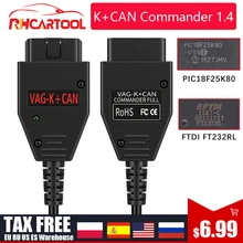 Para vag k pode comandante 1.4 ftdi ft232rl pic18f25k80 obd2 scanner ferramenta de diagnóstico para vw para golfe/bor para jetta para vag k-line