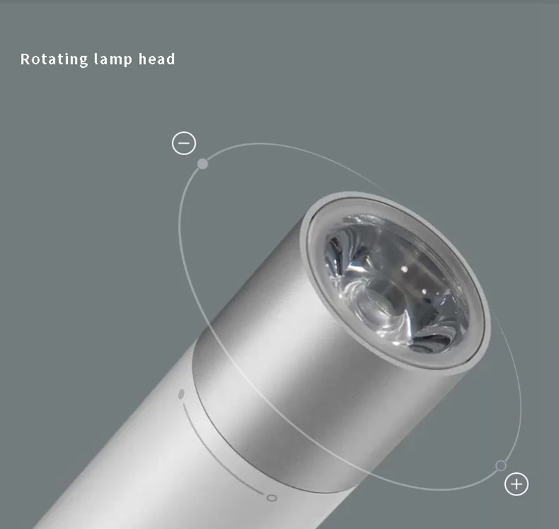 Xiaomi Portable Flashlight Adjustable Luminance Modes Rotatable Lamp Head Original Outdoor for Smart Home USB Charging 3350mah
