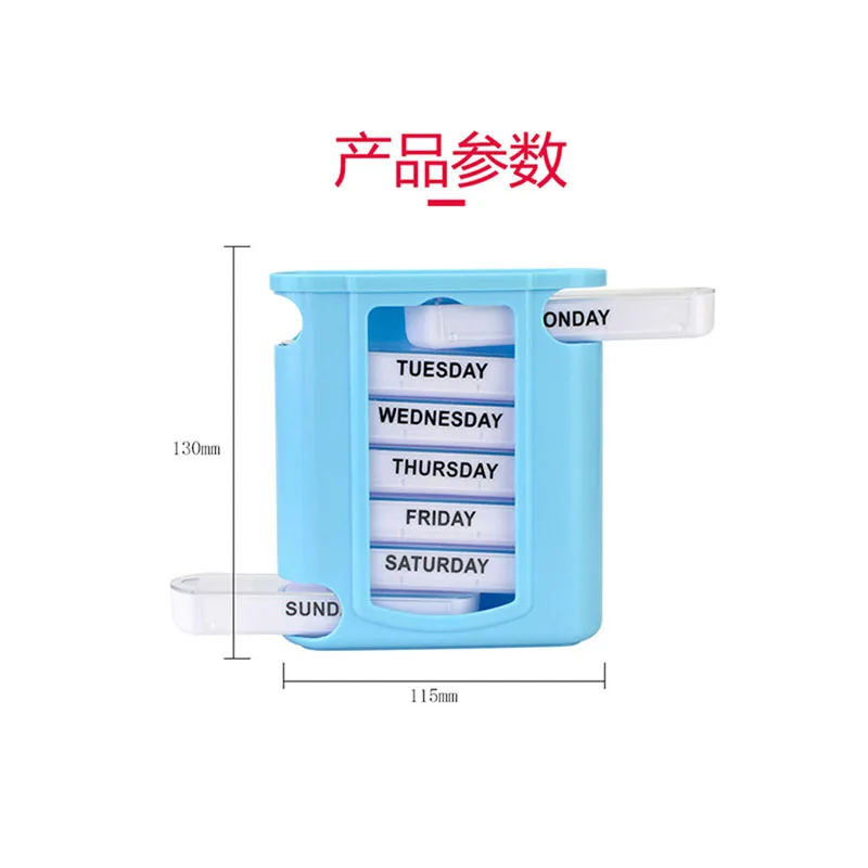 28-layer The Pill Case portable drawer moisture-proof plastic pill box 7 days a week tablet High-quality plastic medicinebox