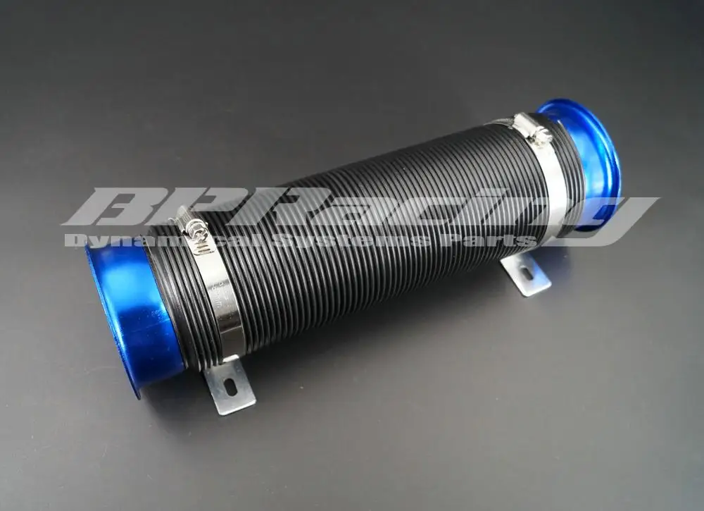 

3 Inch Universal Multi Flexible Adjustable Cold Air Intake Pipe/Hose Tube kit BLUE