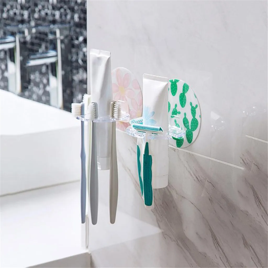 Новая зубная щетка подвесной стеллаж для хранения ванная комната Кухонный держатель для утвари Sep#06