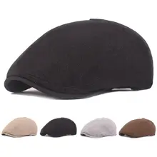 Мужская регулируемая шляпа льняная хлопковая шляпа газетчик гольф кепка водителя открытый берет кепка