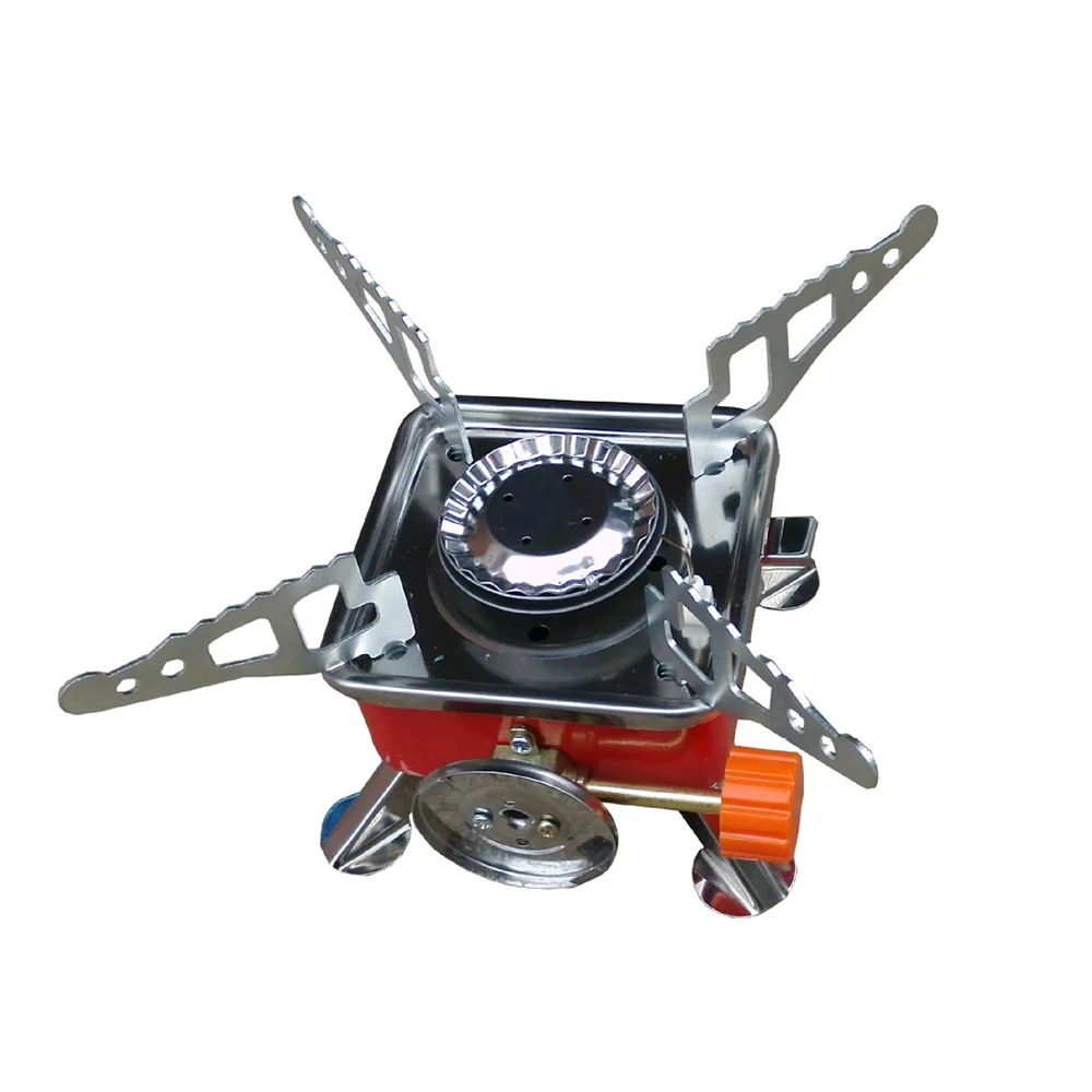 Camping Stove Outdoor Survival Foldable Cooking Portable Square Gas