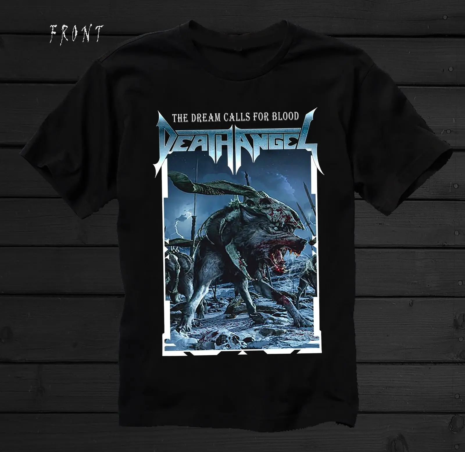 Ангел смерти мечта требует крови thrash metal T_shirt Размеры: S до 6XL|Футболки| |