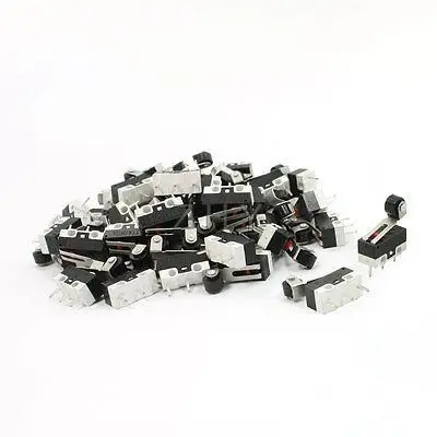 

AC 125V 1A Short Hinge Roller Lever Limit Control Momentary Micro Switch 50 PCS