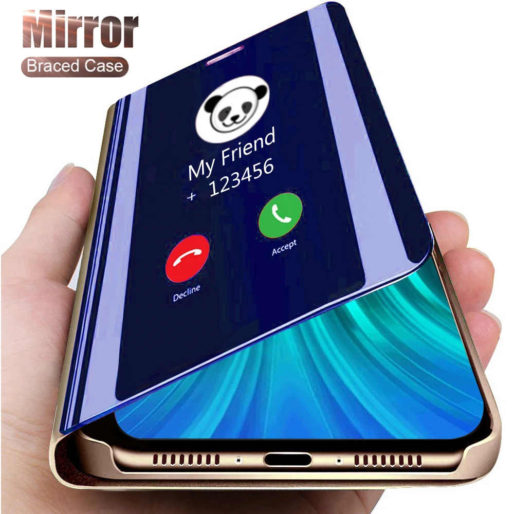 

Smart Mirror Flip Phone Case For Xiaomi Redmi Note 8 Pro Cases Front Back Cover For Xiomi Redmi Note 8 7 6 Pro 7A 6A S2 Go A6 A7