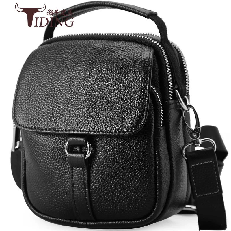 

Tiding Summer New Style Casual Men Genuine Leather Crossbody Bag Litchi Grain Leather Mini Small Pockets of Men And Women Univer
