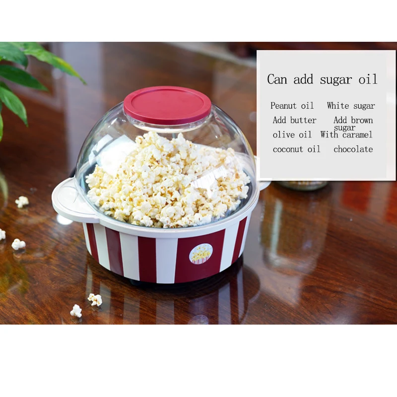 New Full-Automatic Electric Spherical Popcorn Machine Small Household Large-Capacity Homemade Popcorn Machine