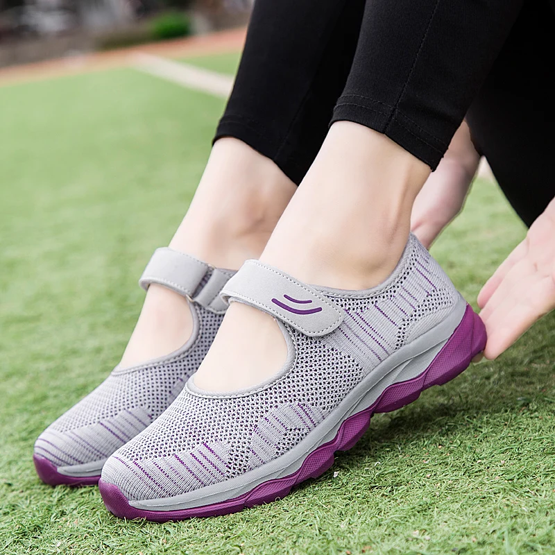 Women Shoes Summer Fashion Women Flat Platform Breathable Mesh Casual Sneakers Boat Shoes