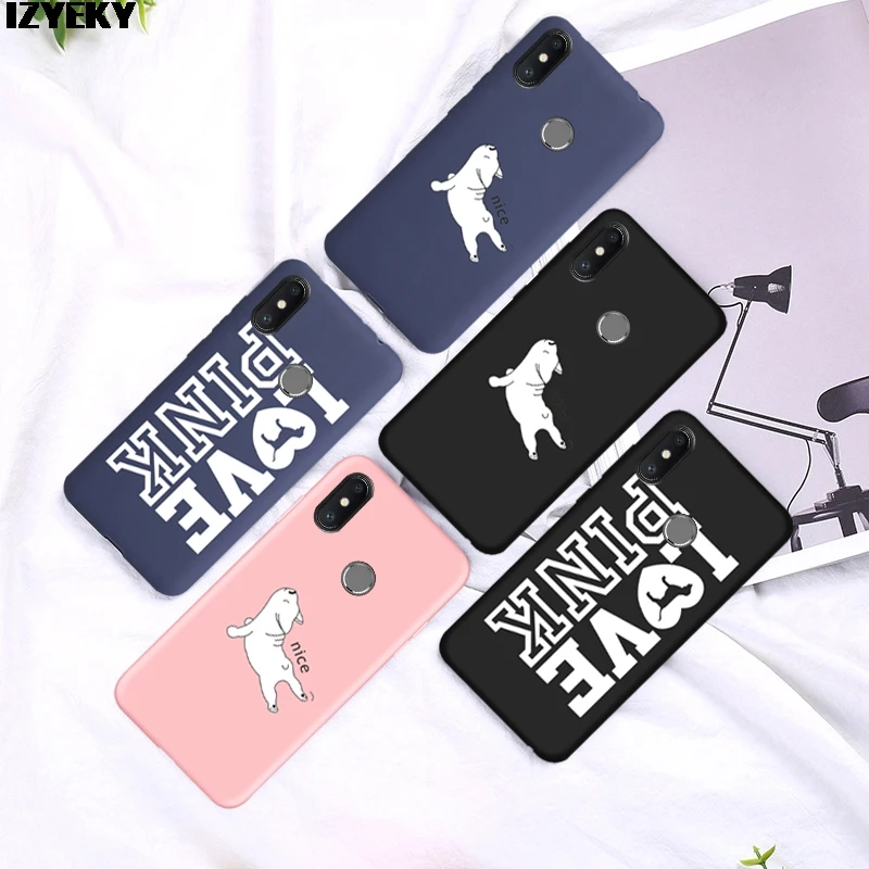 

Phone Case for Xiaomi Redmi Note 5 6 7 Pro 4X 6A 5A 4A S2 Pocophone F1 Mi8 Mi A2 Lite 6X 5X Mi9 SE Soft Dog Cover Coque funda