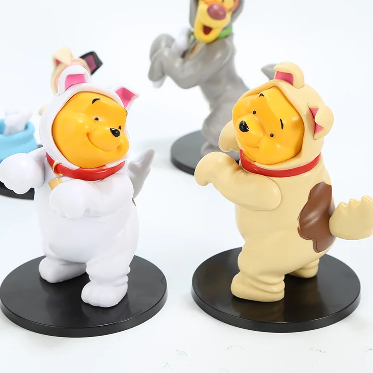 Anime Garage Kit Related Products Pooh Tigger Piglet Pig Cow Version 4-Boxed Garage Kit Cake Decoration Model
