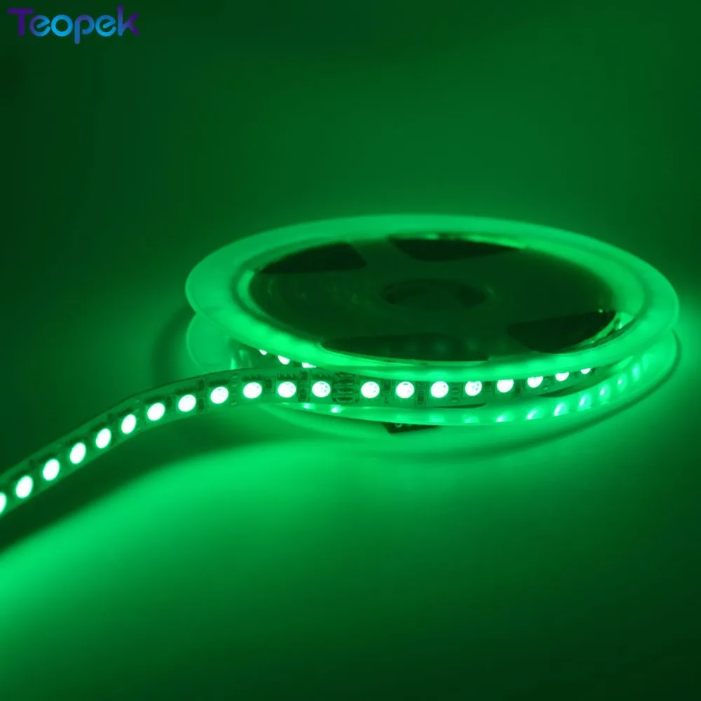 5050 Светодиодная лента 120 светодиодный s/m Однорядный теплый белый/RGB DC12V 5 м 600 светодиодный IP20 IP65 IP67 водонепроницаемый гибкий светодиодный свет