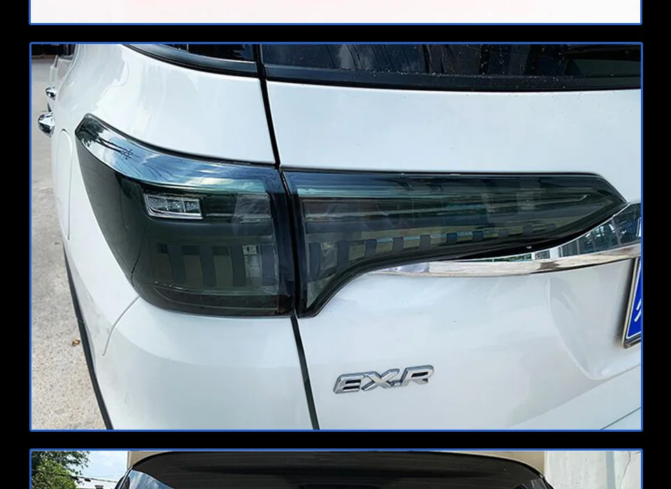 Задний фонарь для автомобиля Toyota Fortuner- Audi-Design светодиодный задний фонарь Противотуманные фары Дневные ходовые огни DRL тюнинговые аксессуары